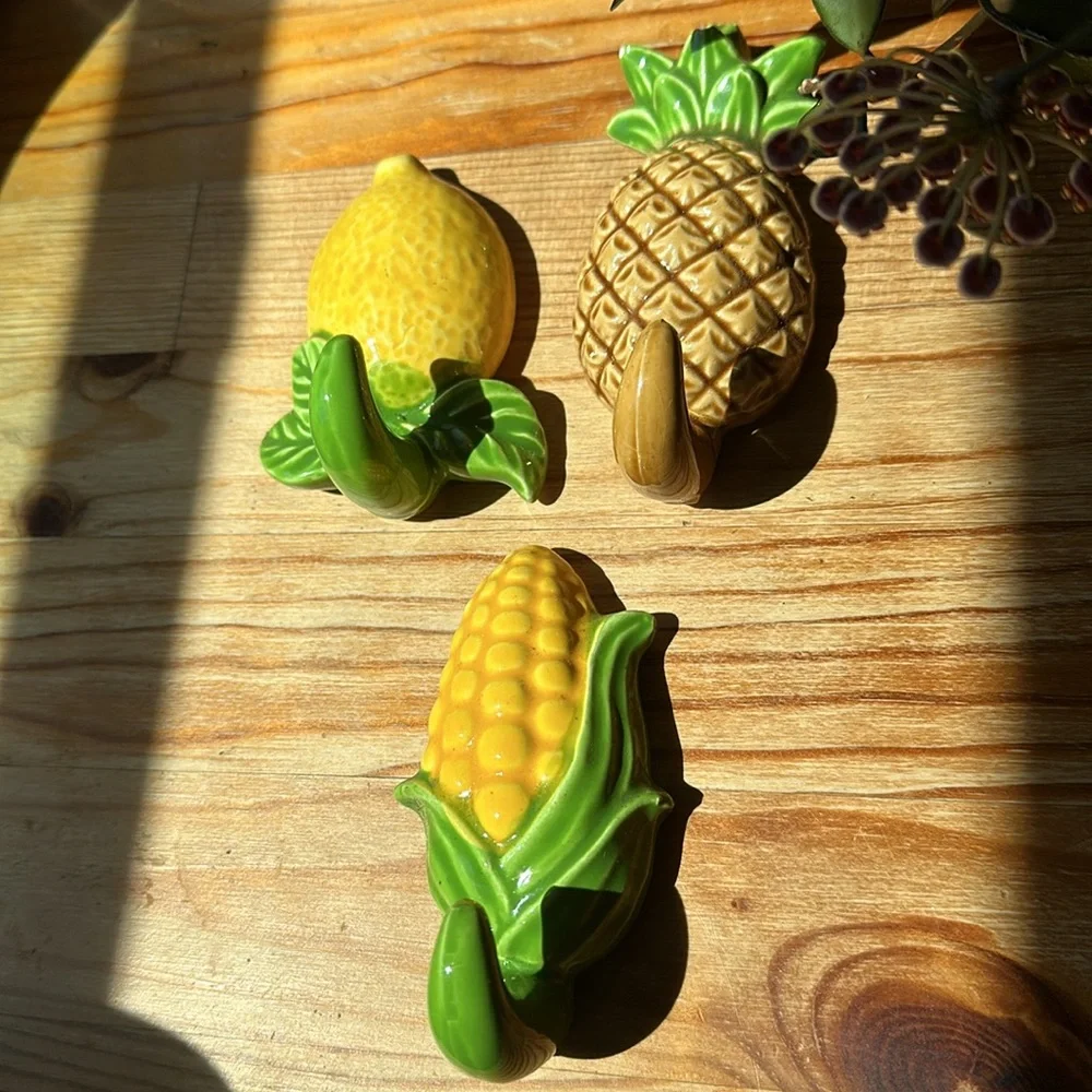 Vintage Fruit and Veggie Hooks